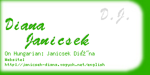 diana janicsek business card